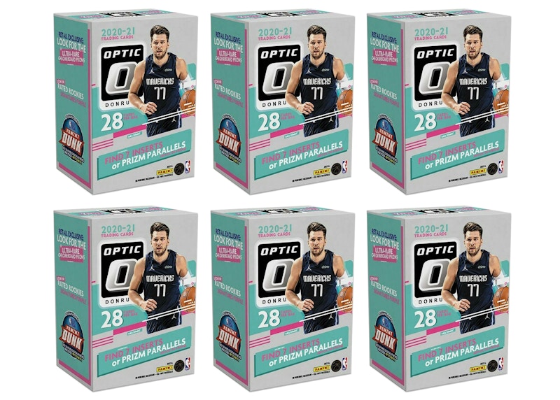 2020-21 Panini Donruss Optic Basketball Blaster Box 6x Lot
