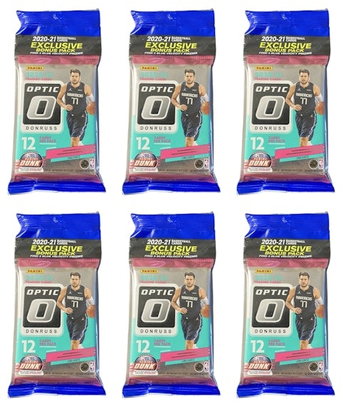 2020-21-panini-donruss-optic-basketball-cello-pack-6x-lot
