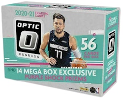 2020-21 Panini Donruss Optic Basketball Mega Box (Purple Shock Prizms) 2020-21 Panini Donruss Optic Basketball Mega Box (Purple Shock Prizms)