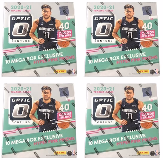 2020-21-panini-donruss-optic-basketball-mega-box-hyper-pink-prizms-4x-lot
