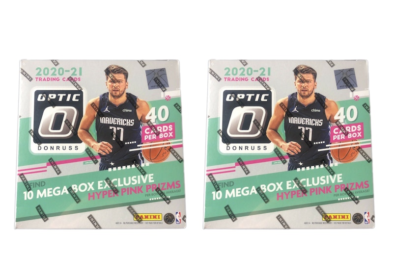 2020-21 Panini Donruss Optic Basketball Mega Box (Hyper Pink Prizms) 2x Lot