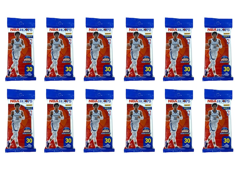 2020-21 Panini Hoops Basketball Fat Pack 12x Lot