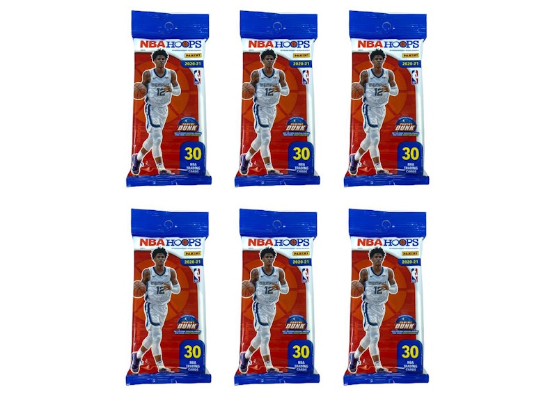 2020-21 Panini Hoops Basketball Fat Pack 6x Lot
