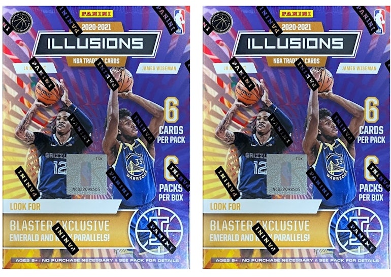 2020-21-panini-illusions-basketball-blaster-box-2x-lot