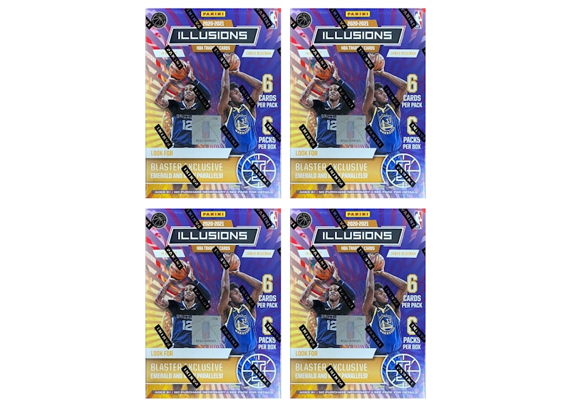 2020-21 Panini Illusions Basketball Blaster Box 4x Lot