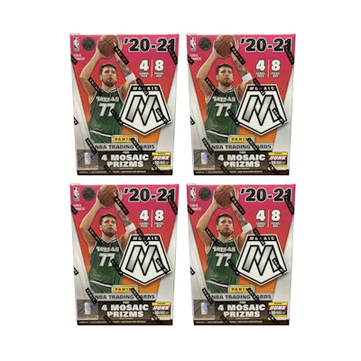 2020-21 Panini Mosaic Basketball Blaster Box 4x Lot