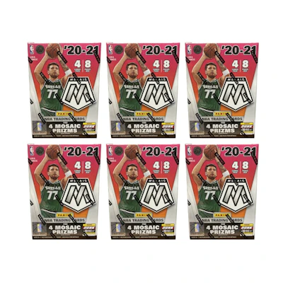 2020-21 Panini Mosaic Basketball Blaster Box 6x Lot