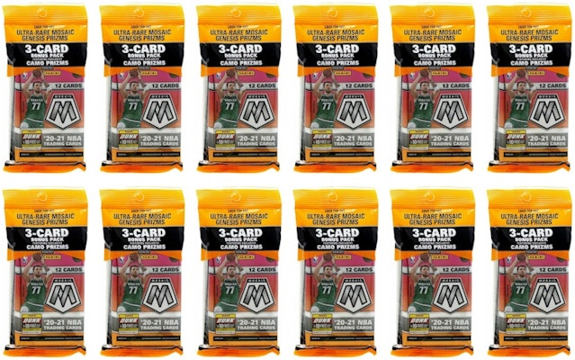 2020-21 Panini Mosaic Basketball Cello Pack 12x Lot Buy 2020-21 Panini Mosaic Basketball Cello Pack 12x Lot