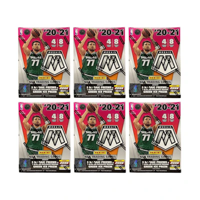 2020-21 Panini Mosaic Basketball Fanatics Exclusive Blaster Box (Green Ice Prizm) 6x Lot