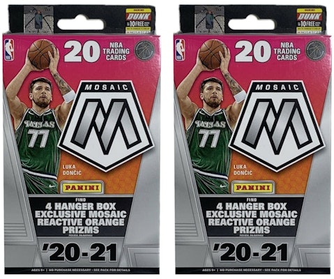 2020-21 Panini Mosaic Basketball Hanger Box 2x Lot Buy 2020-21 Panini Mosaic Basketball Hanger Box 2x Lot