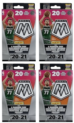2020-21 Panini Mosaic Basketball Hanger Box 4x Lot Buy 2020-21 Panini Mosaic Basketball Hanger Box 4x Lot