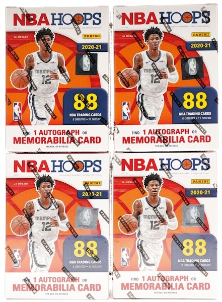 2020-21-panini-nba-hoops-basketball-blaster-box-4x-lot