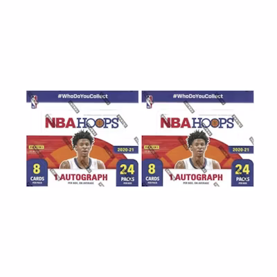 2020-21 Panini NBA Hoops Basketball Retail Box 2x Lot