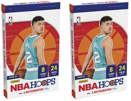 2020-21 Panini NBA Hoops Hobby Box 2x Lot Buy 2020-21 Panini NBA Hoops Hobby Box 2x Lot