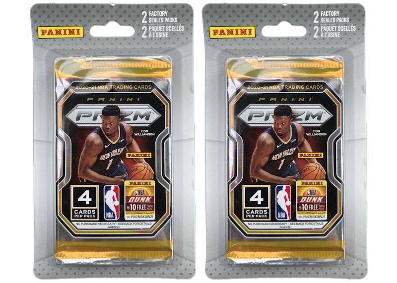 2020-21 Panini Prizm Basketball 2 Pack Blister 2x Lot