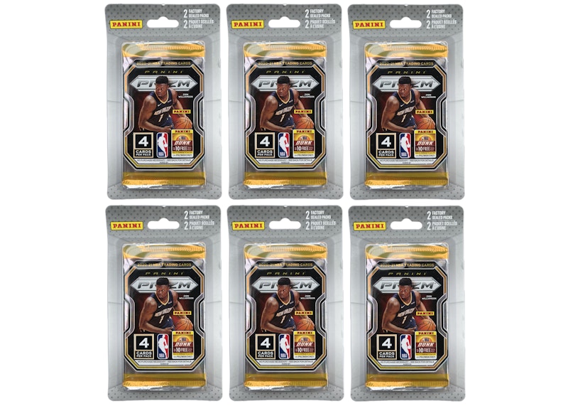2020-21 Panini Prizm Basketball 2 Pack Blister 6x Lot