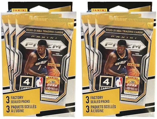 2020-21 Panini Prizm Basketball 3 Pack Hanger Box 2x Lot Buy 2020-21 Panini Prizm Basketball 3 Pack Hanger Box 2x Lot