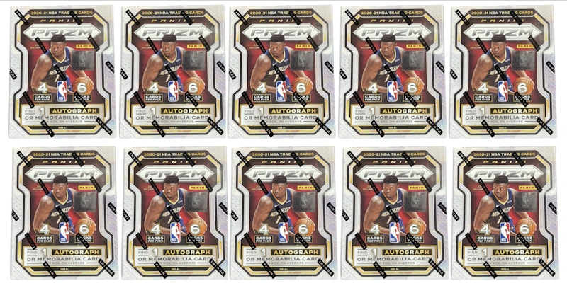 2020-21 Panini Prizm Basketball Blaster Box 10x Lot
