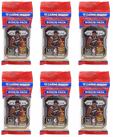 2020-21-panini-prizm-basketball-cello-pack-6x-lot