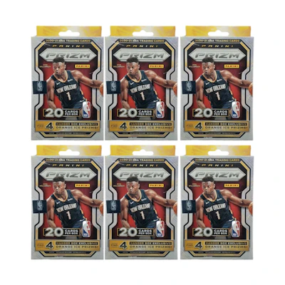 2020-21 Panini Prizm Basketball Hanger Box (Orange Ice) 20 Ct. 6x Lot