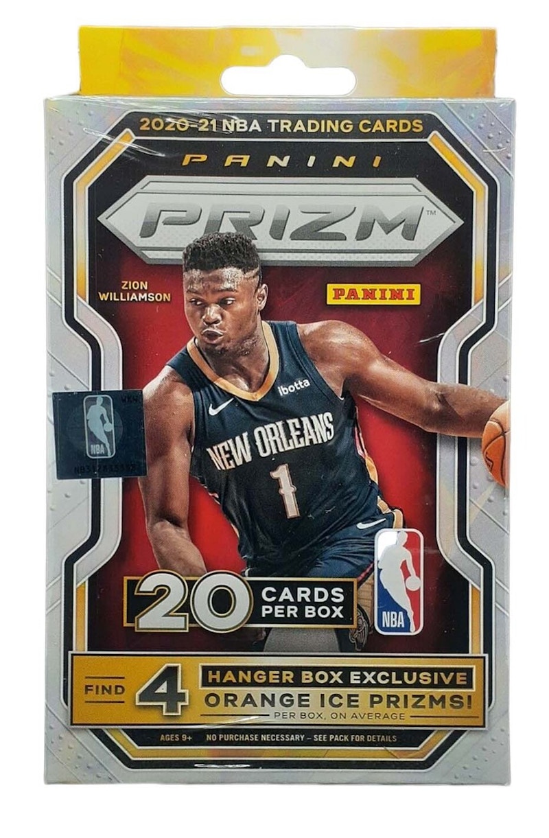 Buy 2020-21 Panini Prizm 篮球挂盒（橙冰）20张装