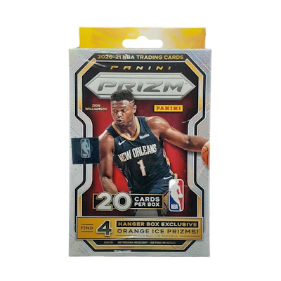 2020-21 Panini Prizm Basketball Hanger Box (Orange Ice) 20 Ct.