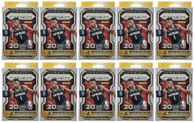 2020-21 Panini Prizm Basketball Hanger Box (Orange Ice) 20 Ct. 10x Lot Buy 2020-21 Panini Prizm Basketball Hanger Box (Orange Ice) 20 Ct. 10x Lot