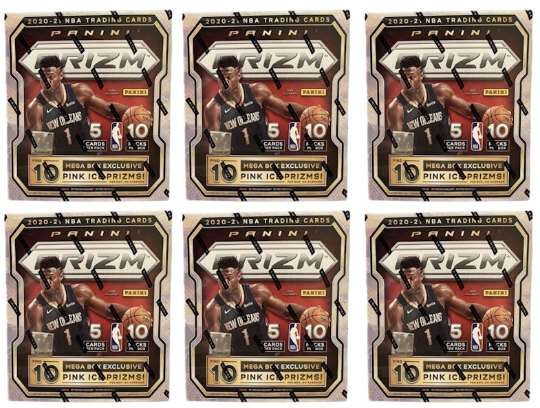 2020-21-panini-prizm-basketball-mega-box-pink-ice-prizms-6x-lot