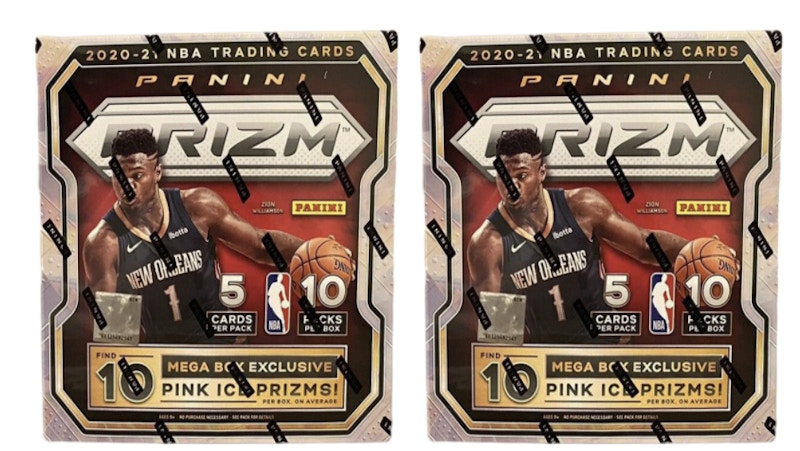 2020-21 Panini Prizm Basketball Mega Box (Pink Ice Prizms) 2x Lot