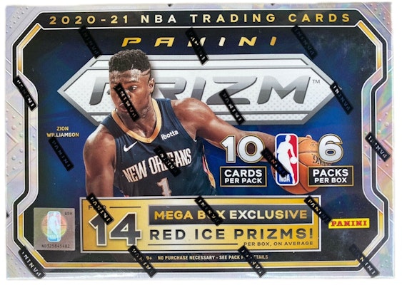 2020-21 Panini Prizm Basketball Mega Box (Red Ice Prizms) (Red or Blue Box) Order 2020-21 Panini Prizm Basketball Mega Box (Red Ice Prizms) (Red or Blue Box)