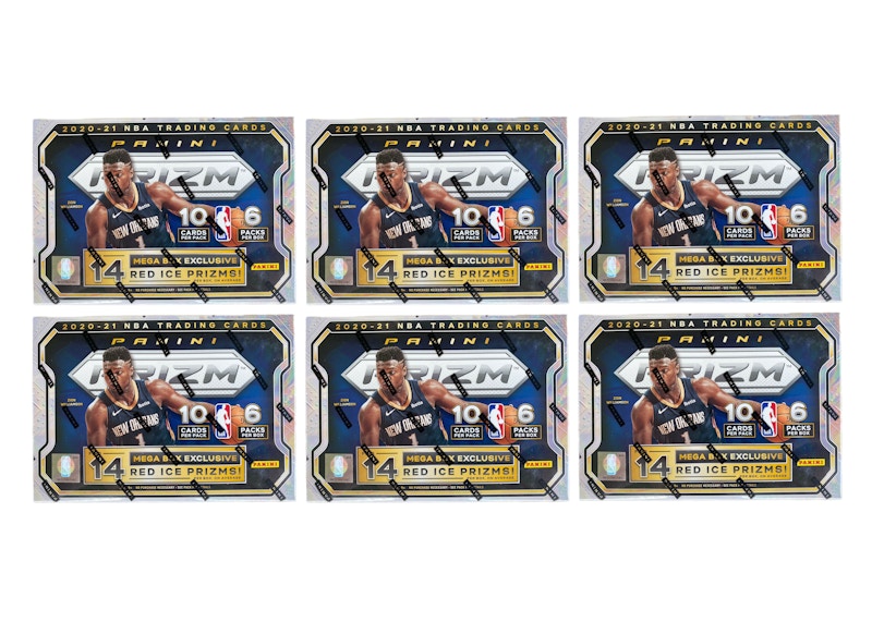 Order Lote de 6 Cajas Mega Panini Prizm Baloncesto 2020-21 (Red Ice Prizms) Roja o Azul