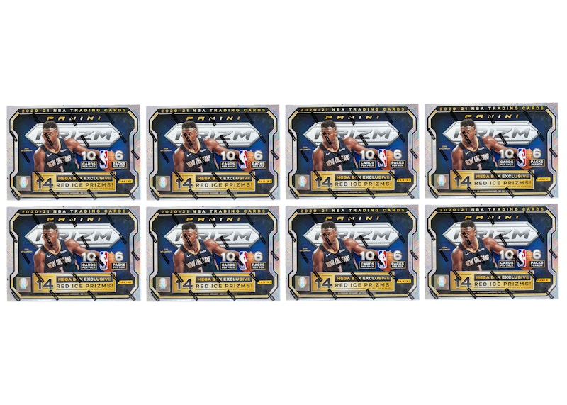 Order Lote 8x 2020-21 Panini Prizm Basketball Mega Box (Prizms Red Ice - Caja Roja o Azul)