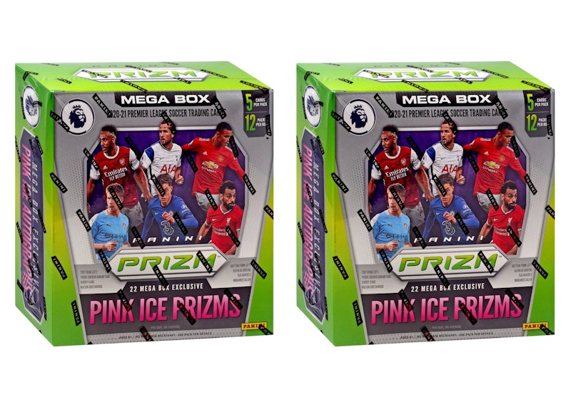 2020-21 Panini Prizm Premier League Soccer Mega Box (Pink Ice Prizms) 2x Lot