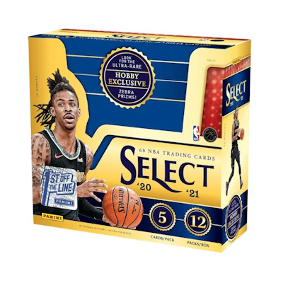 2020-21 Panini Select Basketball 1st Off The Line Hobby Box