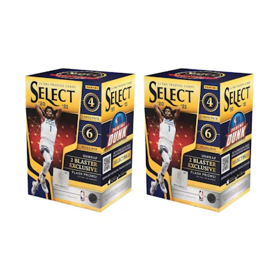 2020-21 Panini Select Basketball Blaster Box (Flash Prizms) 2x Lot