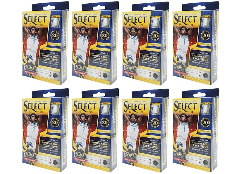 2020-21 Panini Select Basketball Hanger Box (Shimmer Prizms) 8x Lot