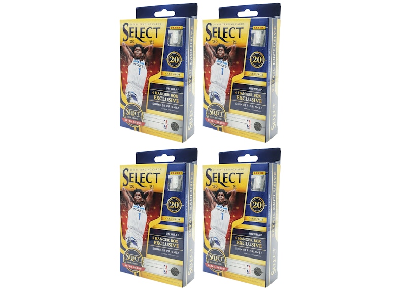Buy Lote de 4 Cajas 2020-21 Panini Select Basketball Hanger (Shimmer Prizms)