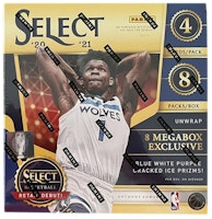 2020-21 Panini Select Basketball Mega Box (Blue/White/Purple Cracked Ice Prizms) 2020-21 Panini Select Basketball Mega Box (Blue/White/Purple Cracked Ice Prizms)