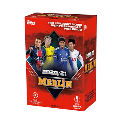 2020-21 Topps Merlin Collection Chrome UEFA Champions League Soccer Blaster Box