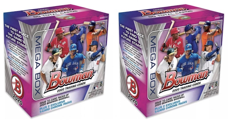 Buy 2020 Bowman Baseball Mega Box 2x Lot Kotak