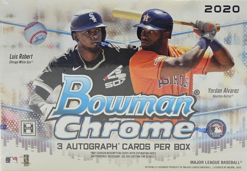 2020 Bowman Chrome Baseball HTA Jumbo Box