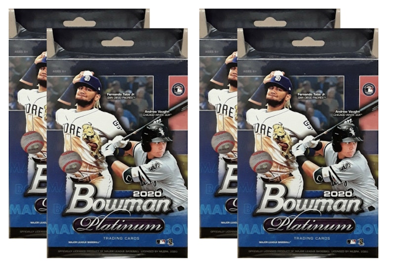 2020 Bowman Platinum Baseball Hanger Box 4x Lot