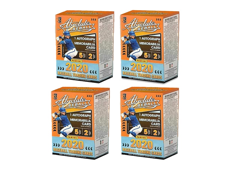 2020 Panini Absolute Baseball Blaster Box 4x Lot