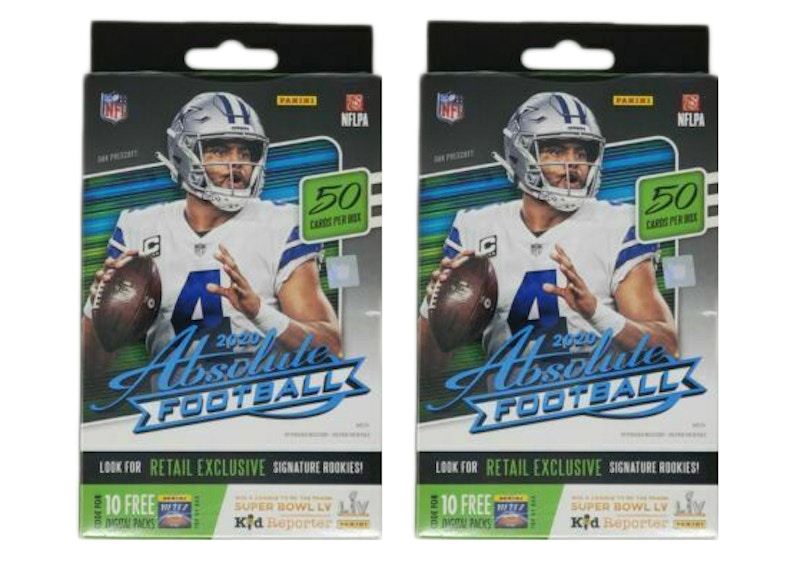 2020 Panini Absolute Football Hanger Box 2x Lot