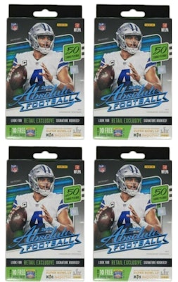 2020 Panini Absolute Football Hanger Box Set 4x Lot Buy 2020 Panini Absolute Football Hanger Box Set 4x Lot
