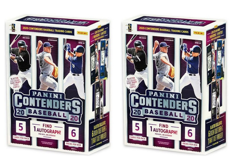 2020 Panini Contenders Baseball Blaster Box 2x Lot