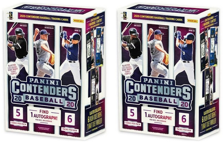 2020-panini-contenders-baseball-blaster-box-2x-lot