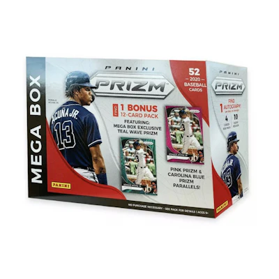 2020 Panini Prizm Baseball Mega Box 52 ct