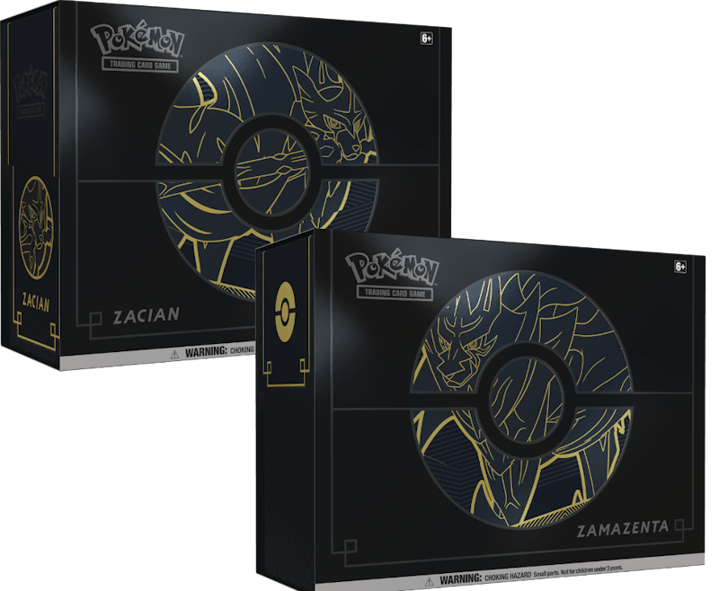 2020 Pokemon TCG Sword & Shield Elite Trainer Box Plus Zacian and Zamazenta 2x Bundle