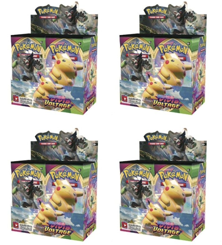 2020-pokemon-tcg-sword-and-shield-vivid-voltage-booster-box-4-x-lot